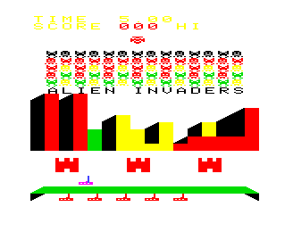 Alien Invaders screenshot 2 for Arcadia 2001